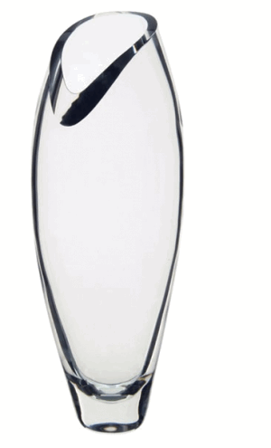 DARTINGTON CRYSTAL CURVE TALL VASE
